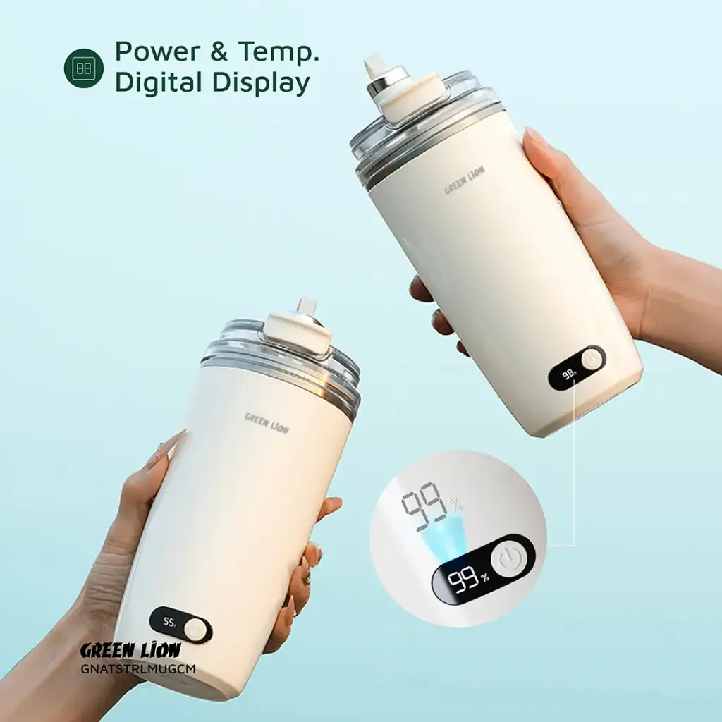 ماگ همزن خودکار ۳۵۰ میلی‌لیتری گرین لاین Green Lion Auto-Stirring Mug 350L