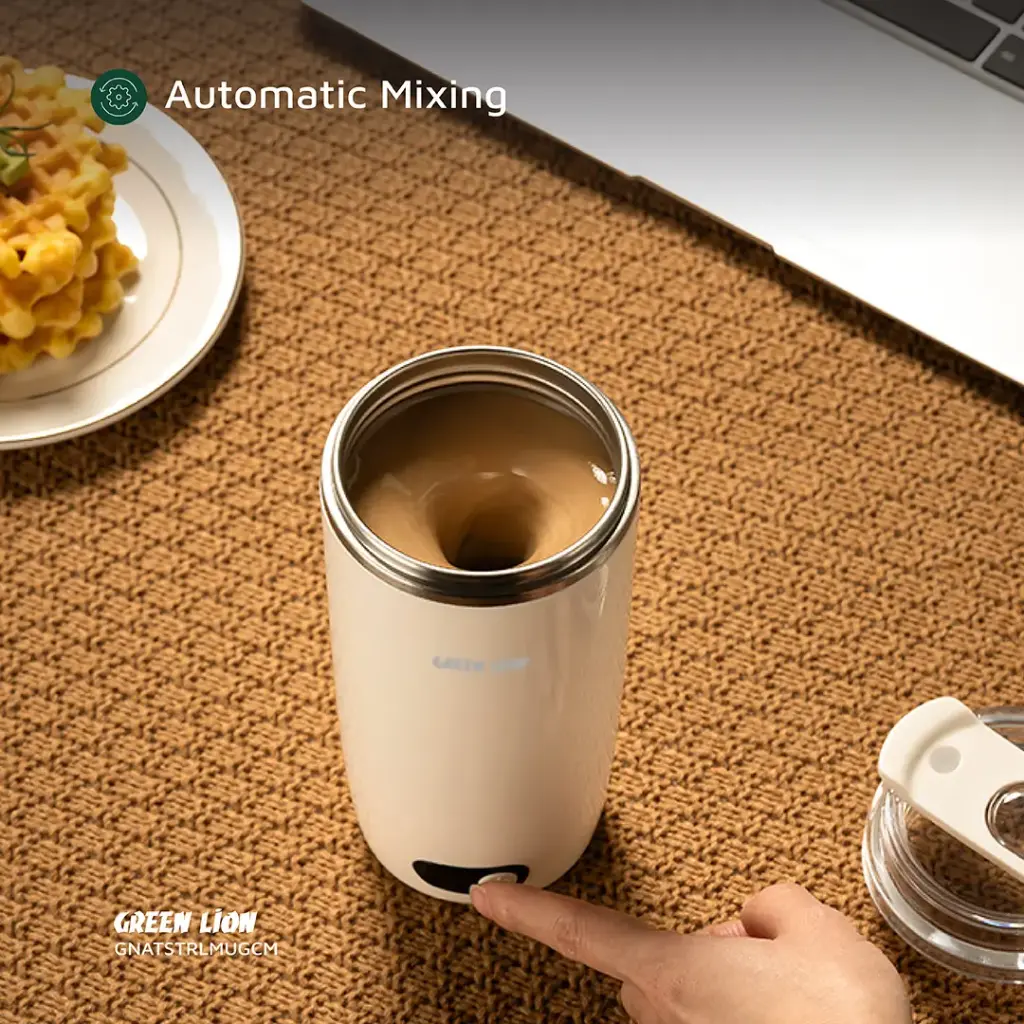 ماگ همزن خودکار ۳۵۰ میلی‌لیتری گرین Green Auto-Stirring Mug 350L