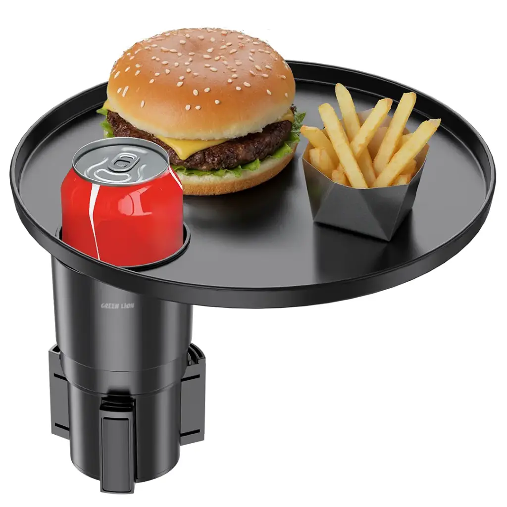 Green Travel Tray Car Cup Holder