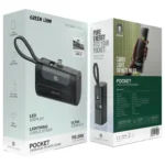 پاور بانک جیبی 10000 میلی‌آمپر گرین Green Lion Pocket 10000mAh Power Bank